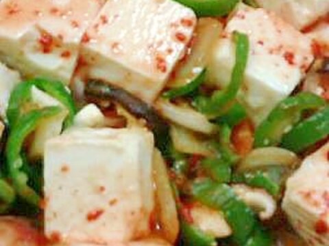 豆腐と野菜の中華炒め